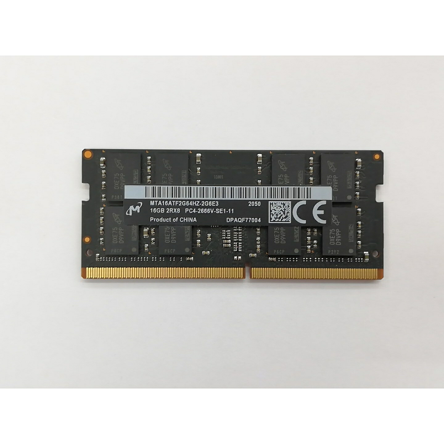 【中古】260PIN 16GB DDR4-2666(パソコン4-21300) SODIMM 【万覚え帳パソコン用】【秋葉3号】引き受ける継続期間１週
