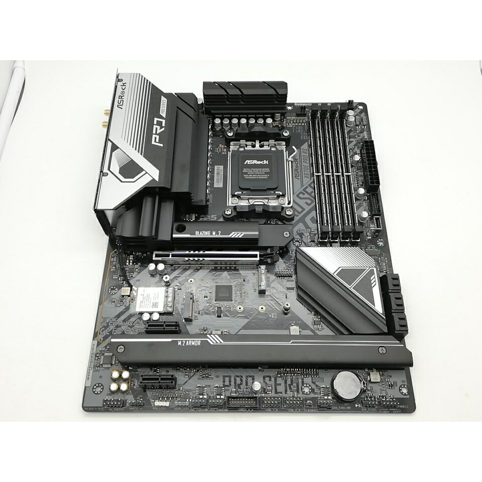 【中古】ASRock X670E PRO RS X670E/AM5/2.5GbitLAN/Wi-Fi6E(ax)+BT5.2/ATX【秋葉2号】保証期間１週間