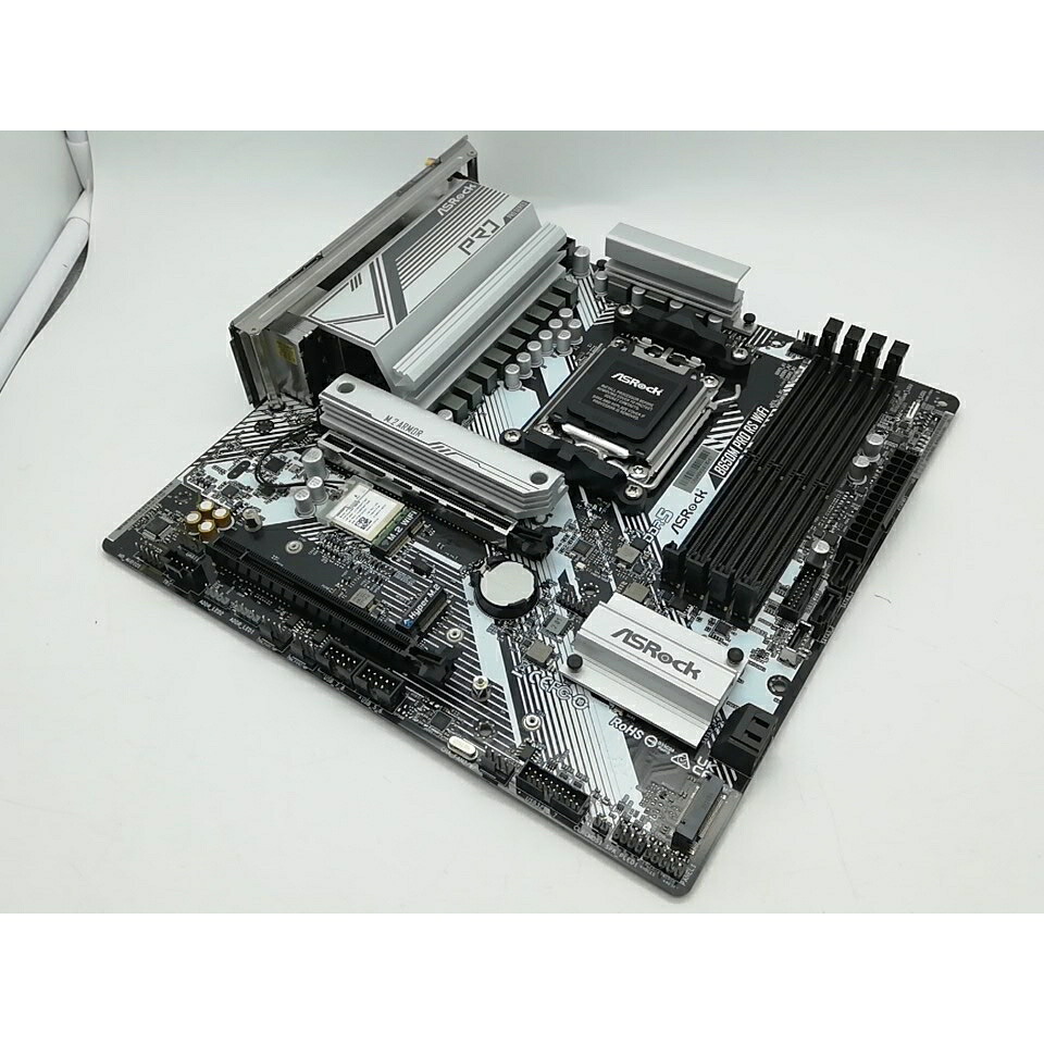 【中古】ASRock B650M Pro RS WiFi B650/AM5/MicroATX【秋葉2号】保証期間１週間
