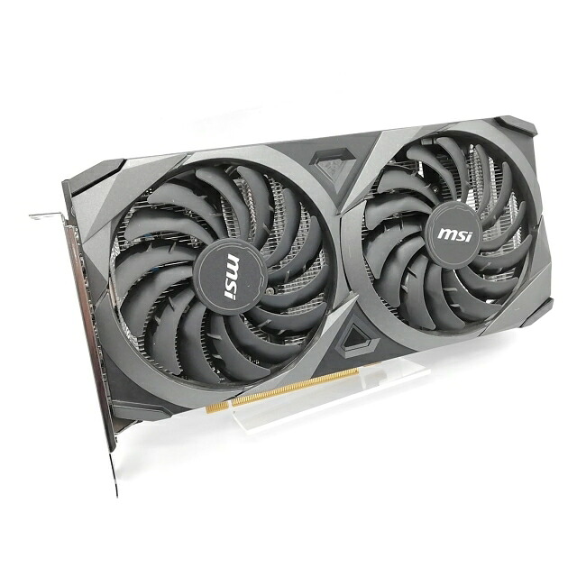 【中古】MSI GeForce RTX 3060 Ti VENTUS 2X 8G OCV1 LHR RTX3060Ti(LHR)/8GB(GDDR6)【秋葉2号】引き受ける継続期間１週