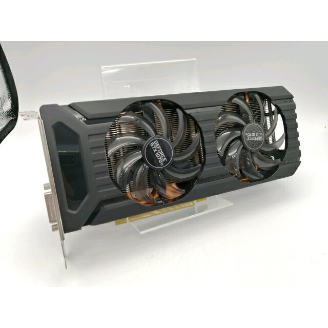 【中古】Palit GTX1070Ti 8GB DUAL(NE5107T015P2-1043D) GTX1070Ti/8GB(GDDR5)/PCI-E【秋葉2号】引き受ける継続期間１週