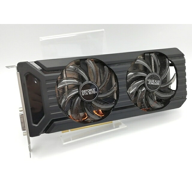 【中古】Palit GTX1070Ti 8GB DUAL(NE5107T015P2-1043D) GTX1070Ti/8GB(GDDR5)/PCI-E【秋葉2号】引きうける継続期間１週