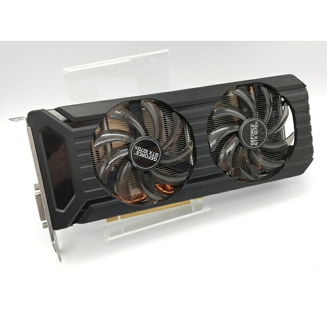 【中古】Palit GTX1070Ti 8GB DUAL(NE5107T015P2-1043D) GTX1070Ti/8GB(GDDR5)/PCI-E【秋葉2号】引きうける継続期間１週