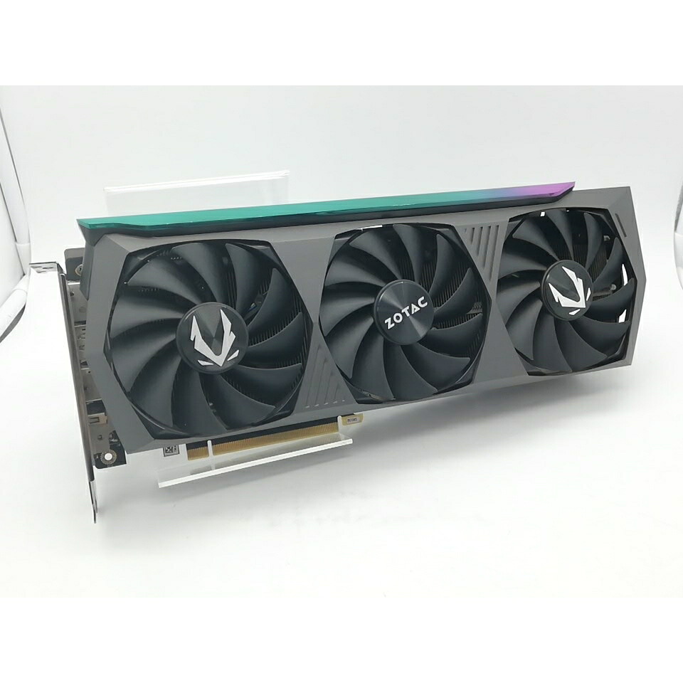 【中古】ZOTAC GeForce RTX 3070 Ti AMP Holo（ZT-A30710F-10P）RTX3070Ti/8GB(GDDR6X)【秋葉2号】引き請ける継続期間１週 パソコン・周辺機器-グラフィックボード