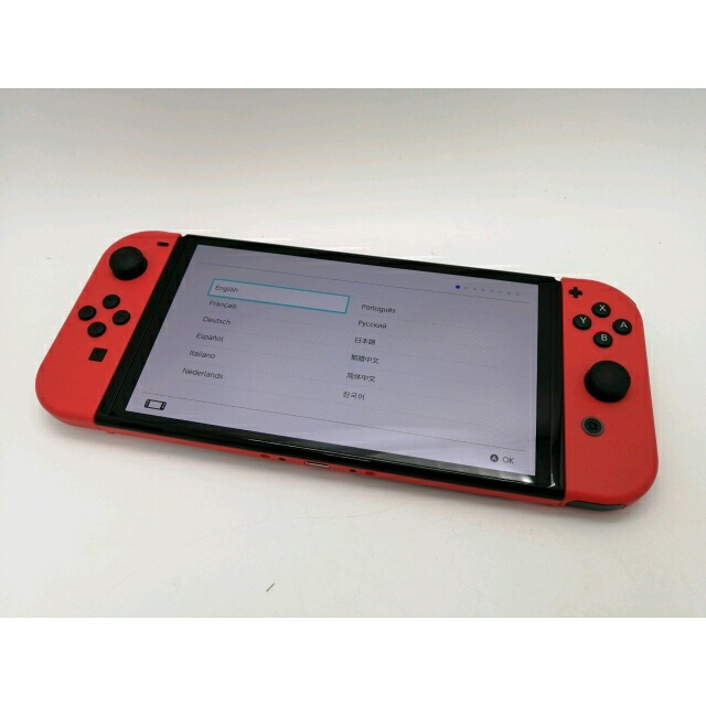 【中古】Nintendo Switch 本体 (有機ELモデル) HEG-S-RAAAA マリオレッド【秋葉2号】保証期間1ヶ月【ランクB】|じゃんぱら店