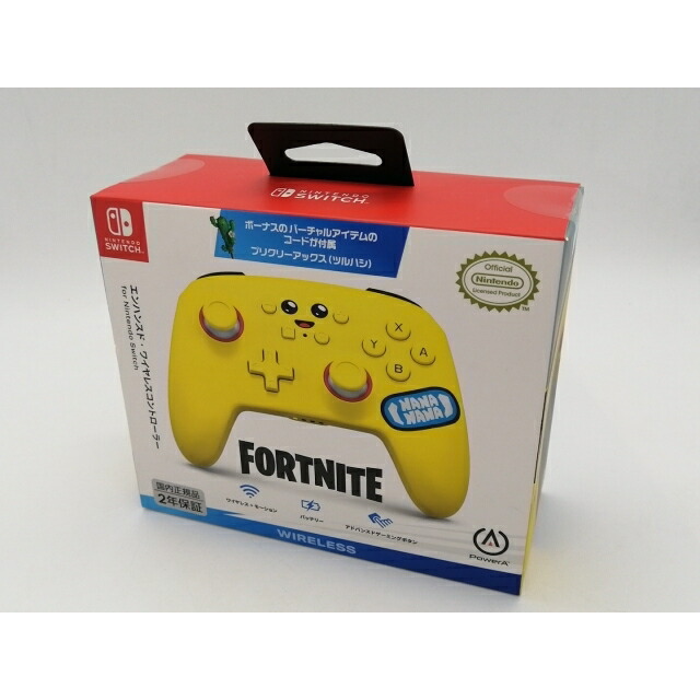 【未使用】PowerA エンハンスド・ワイヤレスコントローラー for Nintendo Switch - フォートナイトピーリー NSGP0268JP-01【秋葉2号】保証期間１週間