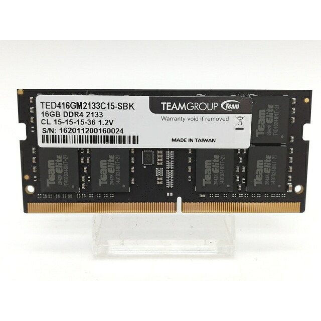 【中古】260PIN 16GB DDR4-2133(パソコン4-17000) SODIMM 【万覚え帳パソコン用】【秋葉2号】引きうける継続期間１週