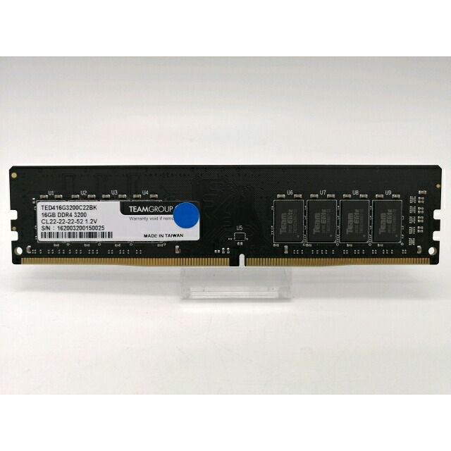 【中古】DDR4 16GB パソコン4-25600(DDR4-3200)【事務机とっ始めパソコン用】【秋葉2号】引きうける継続期間１週