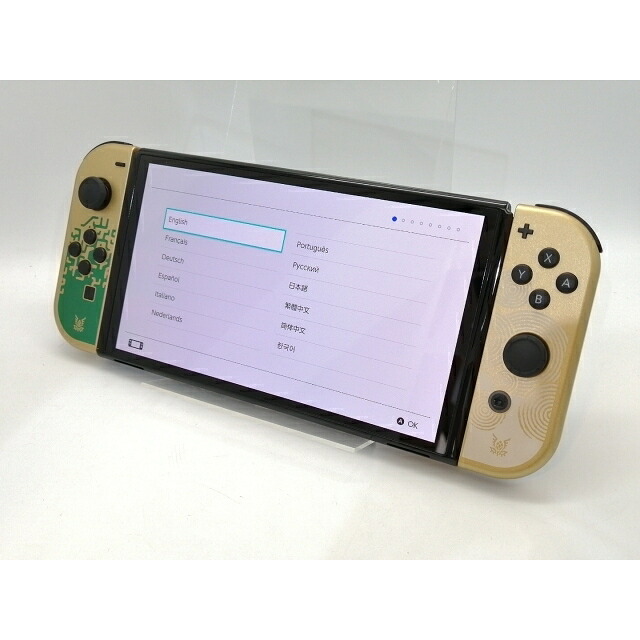 【中古】Nintendo Switch 本体 (有機ELモデル) HEG-S-KDAAA ゼルダの伝説 ティアーズ オブ ザ キングダムエディション【秋葉4号】保証期間１ヶ月【ランクB】｜じゃんぱら店