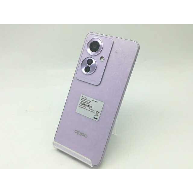 【中古】Oppo ymobile 【SIM無償性】 OPPO Reno11 A コーラルパープル 8GB 128GB【京都】引き受ける継続期間１ヶ月【序列付けるA】