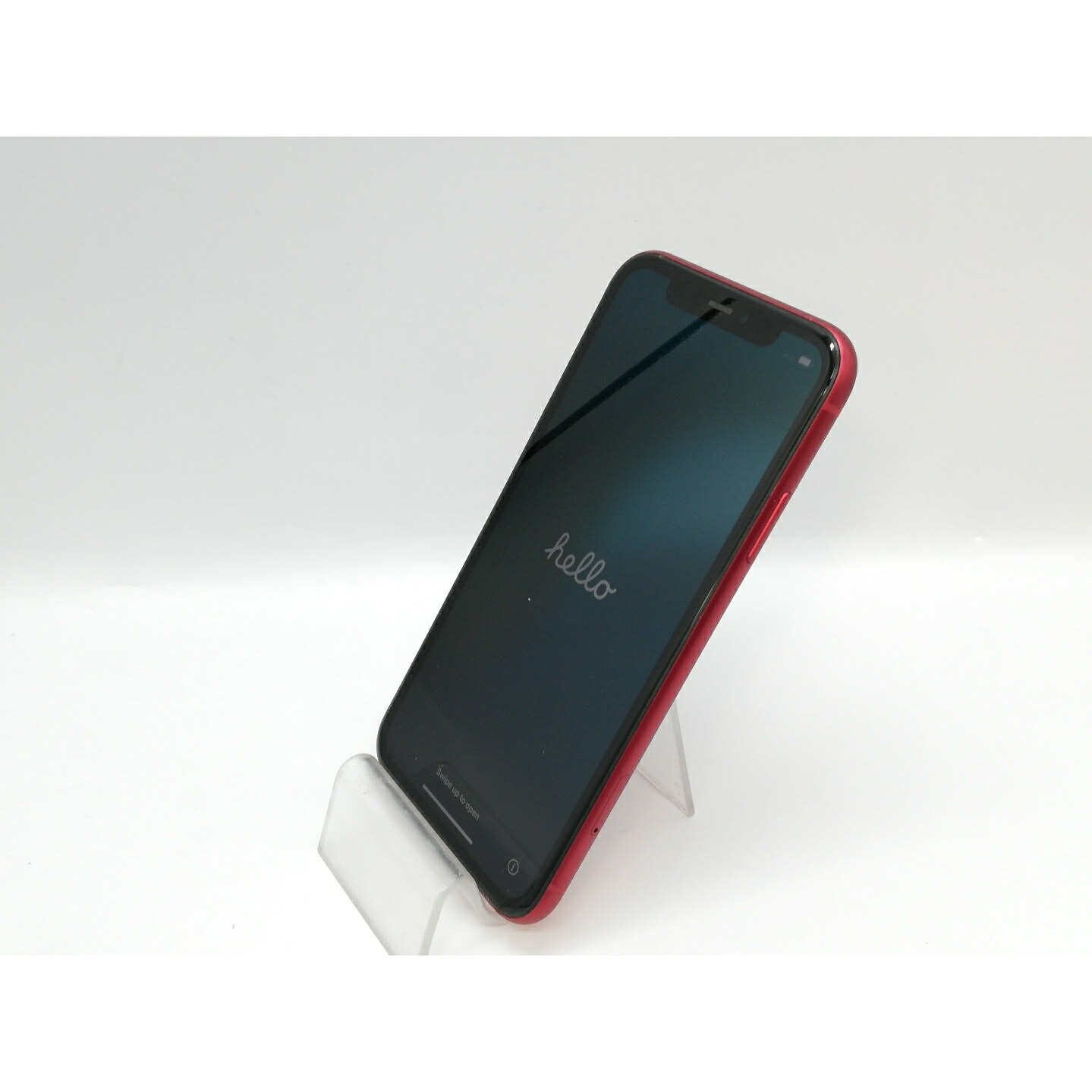 【中古】Apple au 【SIM鍵を掛ける取りけす済み】 iPhone 11 64GB (PRODUCT)RED MWLV2J/A【京都】引き受ける継続期間１ヶ月【序列付けるB】