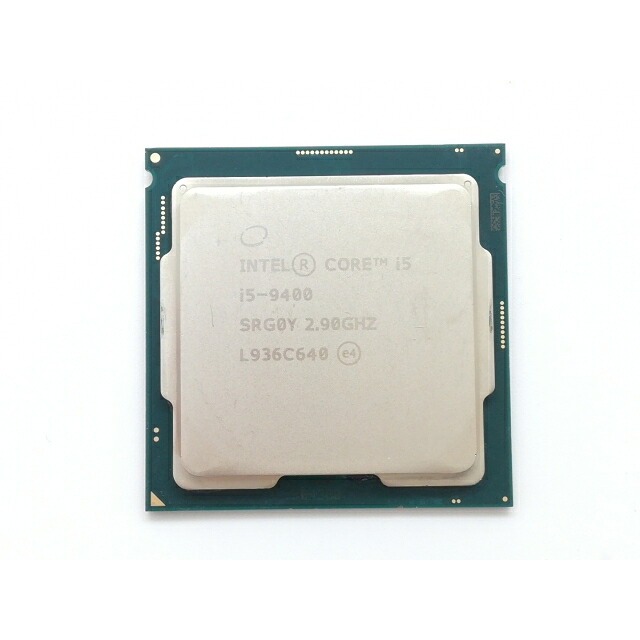 【中古】Intel Core i5-9400 (2.9GHz/結核症:4.1GHz/SRG0Y/R0) bulk LGA1151/6C/6T/L3 9M/UHD630/TDP65W【京都】言いはなつ継続期間１週