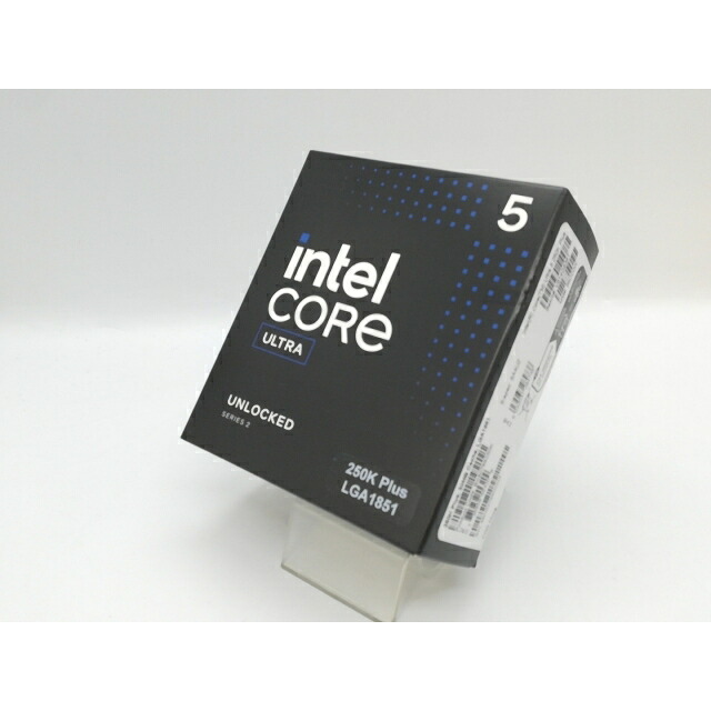 【未当て嵌める】Intel Core Ultra 5 250K Plus (4.2Ghz) Box LGA1851/18C(P:6C/E:12C)/18T/L3 30M/Intel Graphics/PBP125W【京都】引き受ける継続期間１週