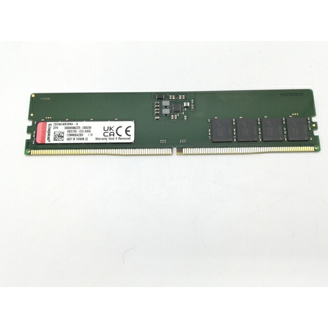 【中古】DDR5 16GB DDR5-4800(PC5-38400)【デスクトップPC用】【京都】保証期間１週間