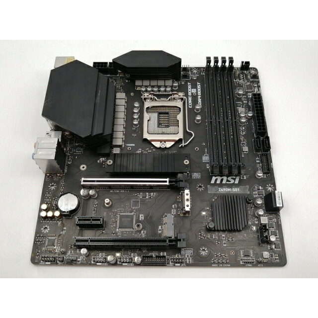 【中古】MSI Z490M-S01 LGA1200【博多】保証期間１週間