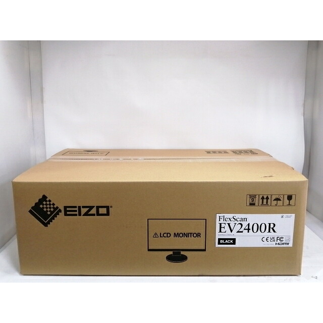 【未使用】EIZO FlexScan EV2400R-BK [23.8インチ/1920x1080/IPS/非光沢/HDMI/DP/100Hz/5ms](2025)【博多】保証期間１週間 23,746円