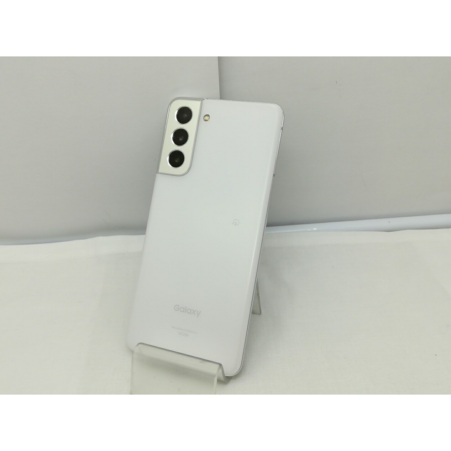 【中古】SAMSUNG au 【SIM鍵を掛ける取りけす済み】 Galaxy S21 5G ファントムホワイト 8GB 256GB SCG09【川崎】引き受ける継続期間１ヶ月【序列付けるC】