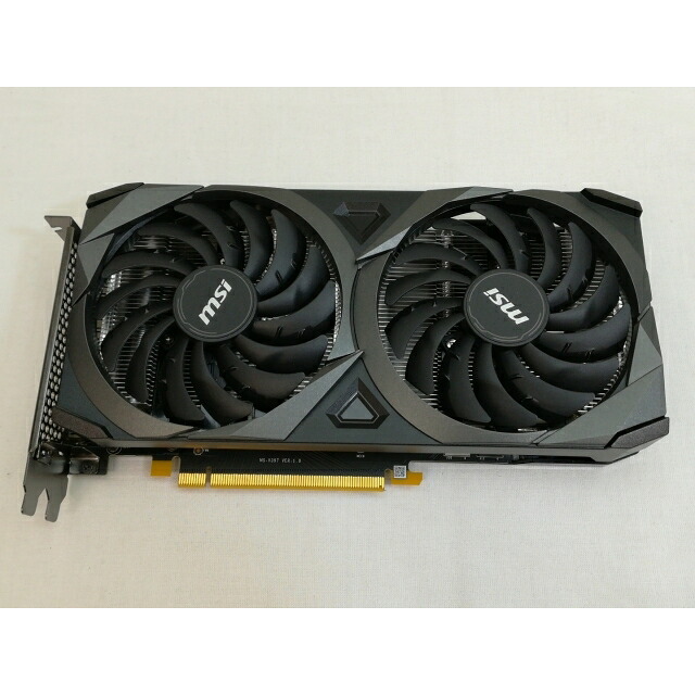 【中古】MSI GeForce RTX 3060 VENTUS 2X 12G OC RTX3060/12GB(GDDR6)/PCI-E【川崎】引き請ける継続期間１週