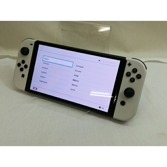 【中古】Nintendo Switch 本体 (有機ELモデル) HEG-S-KAAAA ホワイト 【2021年10月】【川崎】保証期間1ヶ月【ランクC】|じゃんぱら店