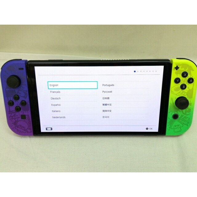【中古】Nintendo Switch 本体 (有機ELモデル) HEG-S-KCAAA スプラトゥーン3エディション【川崎】保証期間１ヶ月【ランクB】｜じゃんぱら店
