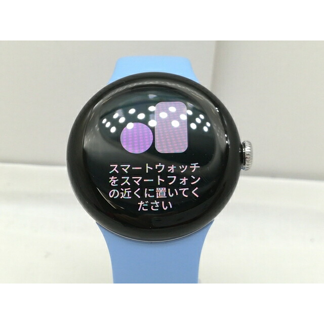 【中古】Google Pixel Watch2 Bluetooth/Wi-Fi模範例 PolishedSilver軽銀入れもの/Bay活動的ダンス楽隊【川崎】引き受ける継続期間１ヶ月【序列付けるC】