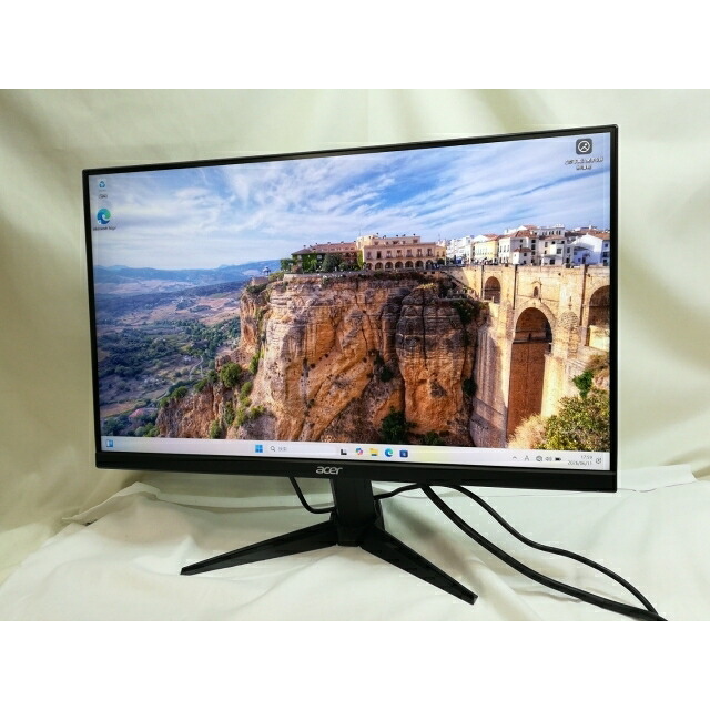 【中古】Acer NITRO QG1 QG241YPbmiipx [23.8in/1920x1080/VA/非光輝/DP/HDMI/165サイクル/1ms/FreeSync](2022)【川崎】引き受ける継続期間１週