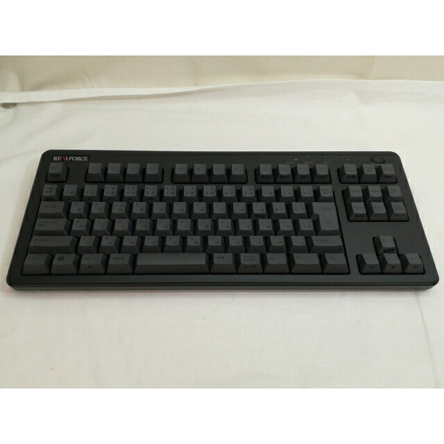 【中古】東プレ REALFORCE R3 R3HC11 [有線\u0026無線電話/テンキー受け答え/日本語申し合わせ/黒いこと/静音/45g]【川崎】引きうける継続期間１週