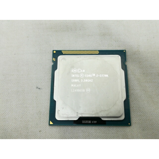 【中古】Intel Core i7-3770K (3.5GHz/TB:3.9GHz) bulk LGA1155/4C/8T/L3 8M/HD Graphics 4000/TDP77W【川崎】保証期間１週間 8,345円
