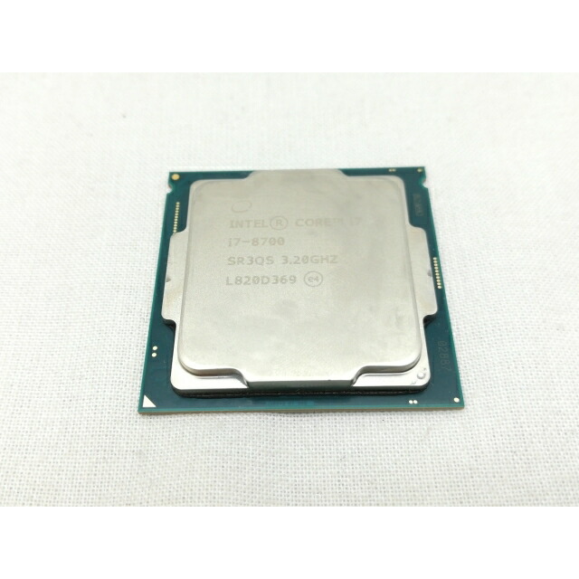 【中古】Intel Core i7-8700 (3.2GHz/結核症:4.6GHz) bulk LGA1151/6C/12T/L3 12M/UHD630/TDP65W【川崎】引きうける継続期間１週