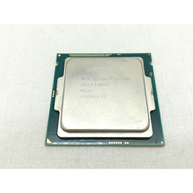 【中古】Intel Core i7-4790K(4.0GHz/結核症:4.4GHz) Bulk LGA1150/4C/8T/L3 8M/固定ディスク4600/TDP88W【川崎】引きうける継続期間１週