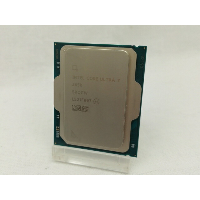 【中古】Intel Core Ultra 7 265K(3.9GHz) Box LGA1851/20C(P:8C/E:12C)/20T/L3 30M/Intel Graphics/PBP125W【川崎】保証期間1週間|じゃんぱら店