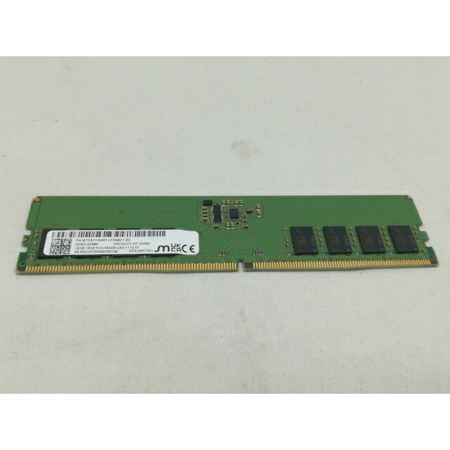 【中古】DDR5 16GB 2枚組（合計32GB） DDR5-5600(PC5-44800)【デスクトップPC用】【川崎】保証期間１週間｜じゃんぱら店