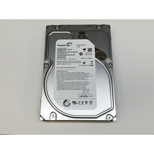 【中古】Seagate ST32000641AS 2TB/7200rpm/64MB/6Gbps【川崎】保証期間１週間