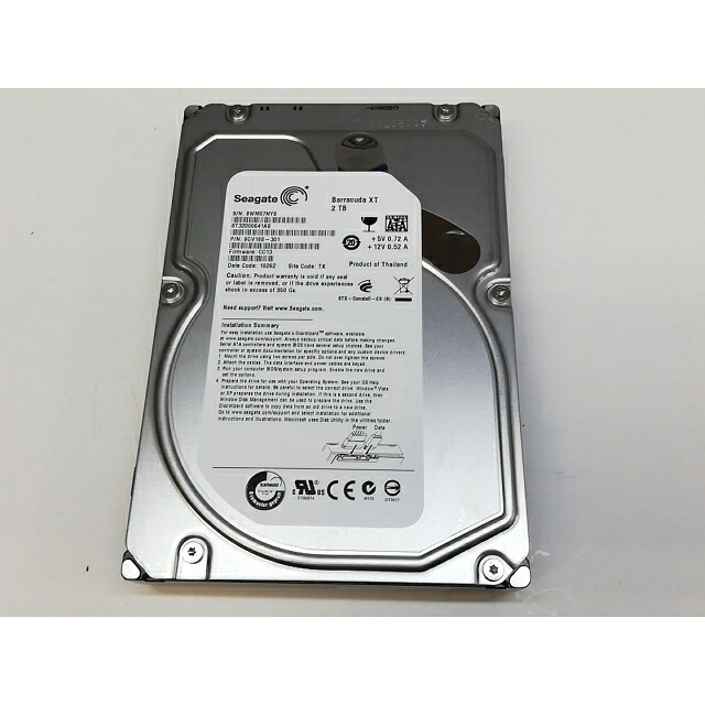 【中古】Seagate ST32000641AS 2TB/7200rpm/64MB/6Gbps【川崎】保証期間１週間