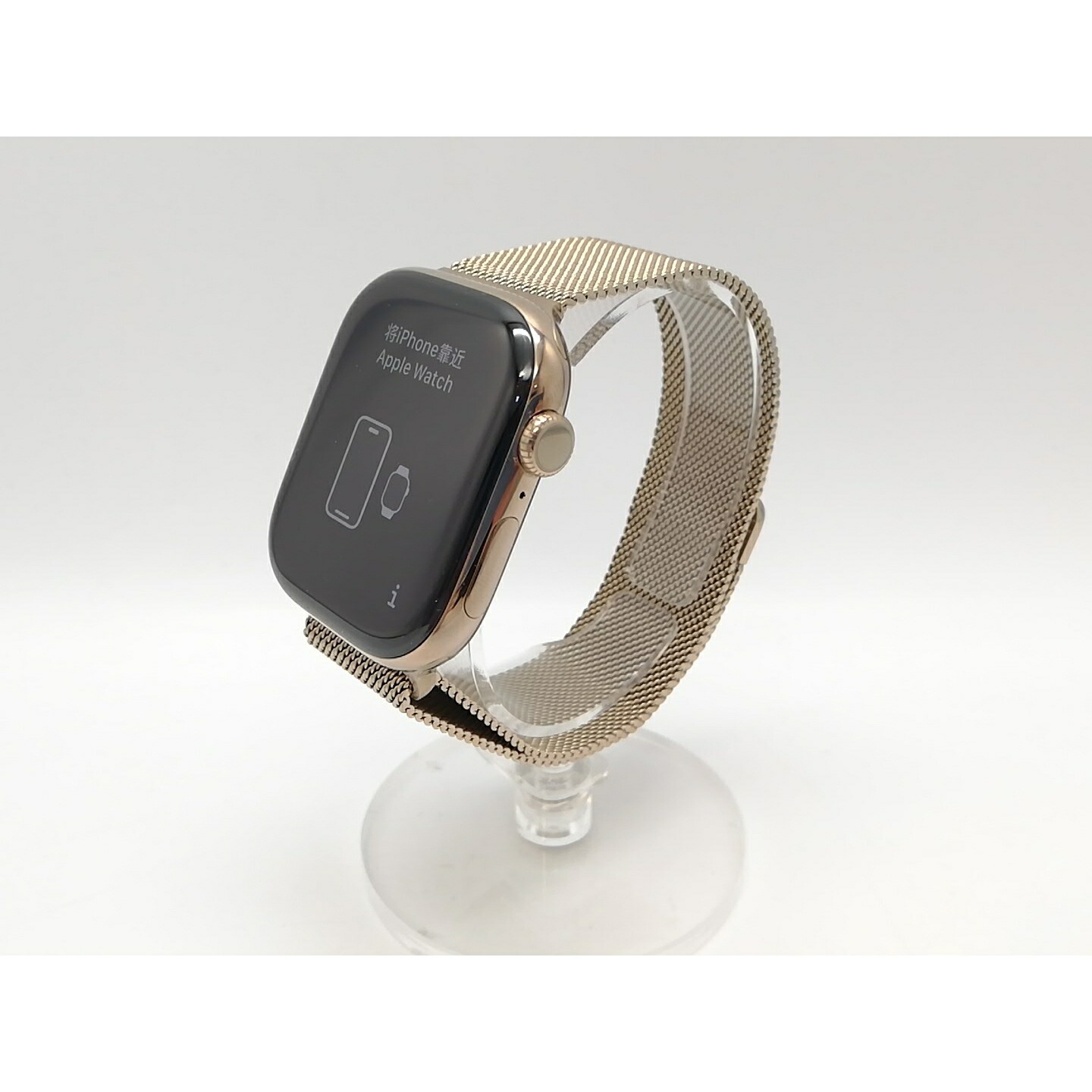 【中古】Apple Apple Watch Series11 46粍 Cellular ゴールドチタニウムケース/ゴールドミラネーゼループ (M/L) MFD84J/A【横浜】引きうける継続期間１ヶ月【位置づけるA】