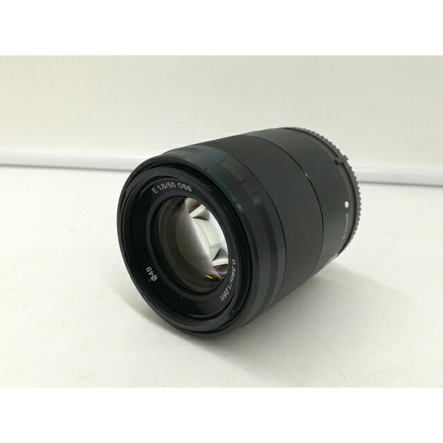 【中古】SONY E 50粍 F1.8 OSS (SEL50F18) 黒いこと (SONY Eマウント/APS-C)【札幌】引き受ける継続期間１ヶ月【価値づけるB】