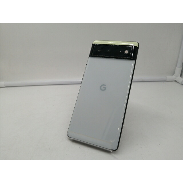 【中古】Google au 【SIM無償性】 Pixel 6 ソータシーフォーム 8GB 128GB GR1YH【札幌】引きうける継続期間１ヶ月【位置づけるA】