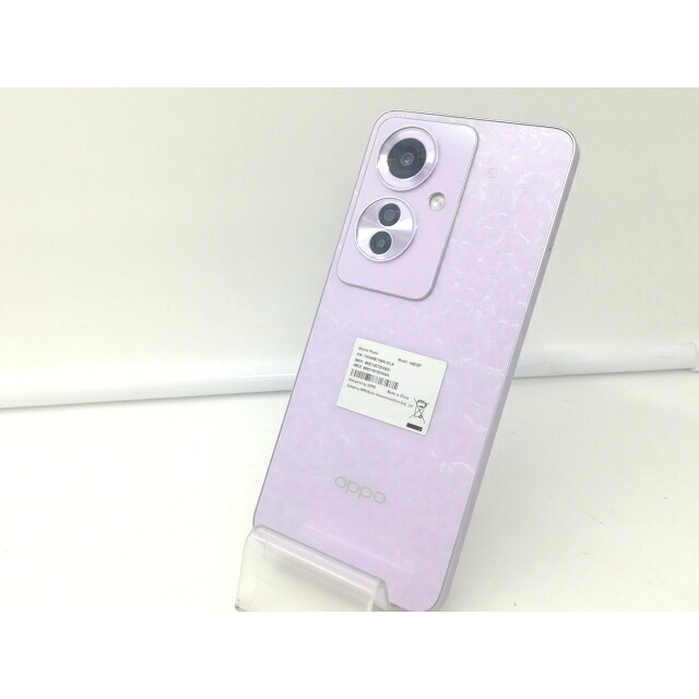 【中古】Oppo ymobile 【SIM無償性】 OPPO Reno11 A コーラルパープル 8GB 128GB【札幌】引き受ける継続期間１ヶ月【価値づけるA】
