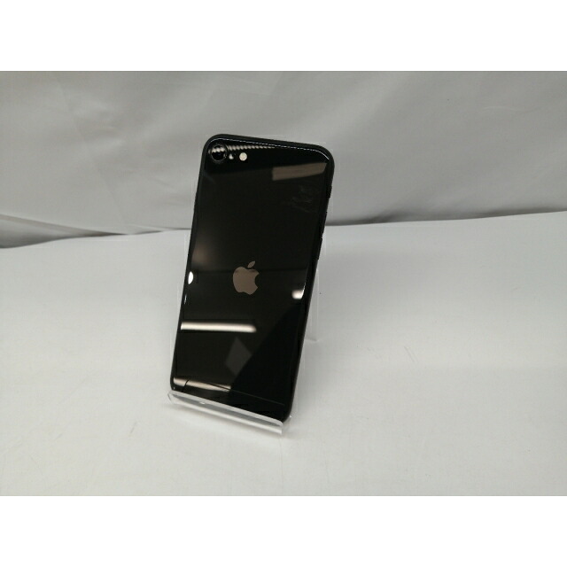 【中古】Apple au 【SIM鍵を掛ける取りけす済み】 iPhone SE（第2時人） 64GB 黒いこと MHGP3J/A（後期型番）【札幌】引き受ける継続期間１ヶ月【序列付けるB】