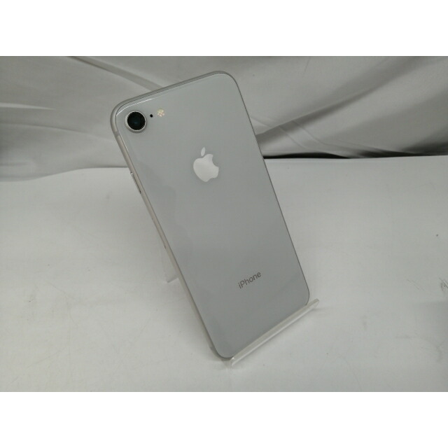 【中古】Apple au 【SIM鍵を掛ける取りけす済み】 iPhone 8 64GB しろがね色 MQ792J/A【札幌】引き受ける継続期間１週【序列付けるC】