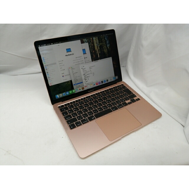 【中古】Apple MacBook Air 13in CTO (Early 2020) ゴールド Core i3(1.1G)/16G/256G/Iris Plus【札幌】引きうける継続期間１ヶ月【位置づけるB】