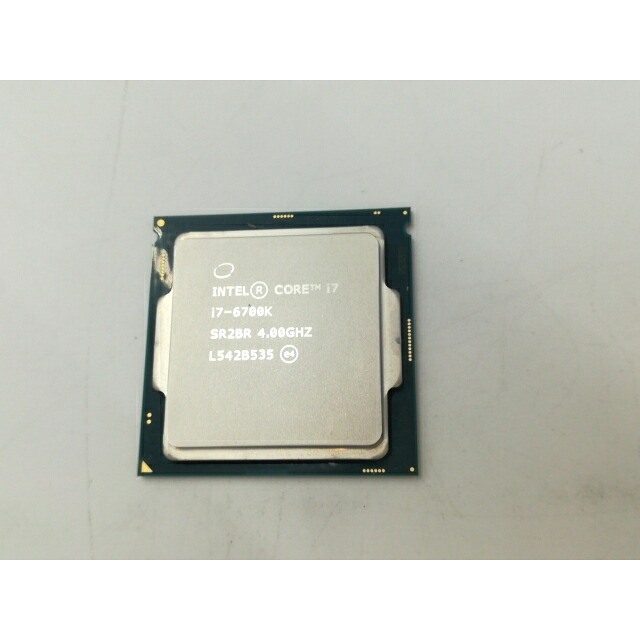 【中古】Intel Core i7-6700K(4.0GHz/肺結核:4.2GHz/SR2BR) BOX LGA1151/4C/8T/L3 8M/固定ディスク530/TDP91W【札幌】引き受ける継続期間１週