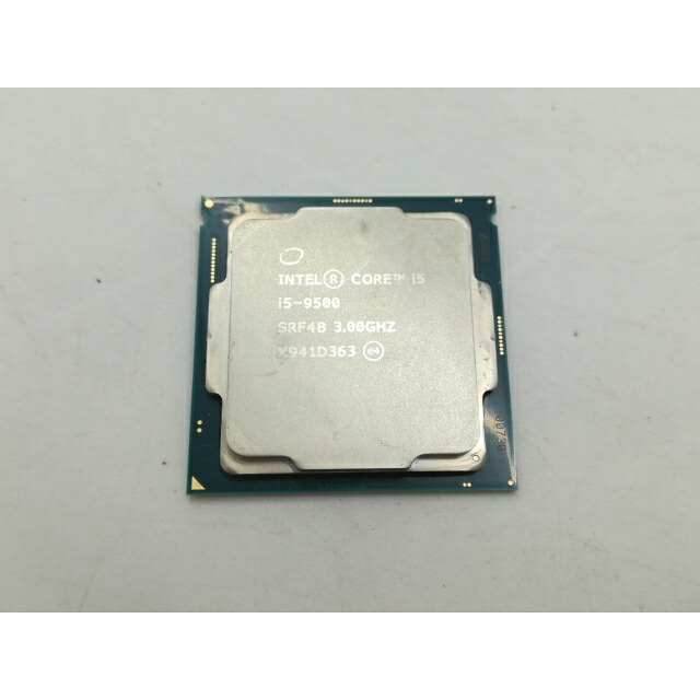 【中古】Intel Core i5-9500 (3GHz/TB:4.4GHz/SRF4B/U0) bulk LGA1151/6C/6T/L3 9M/UHD630/TDP65W【札幌】保証期間１週間