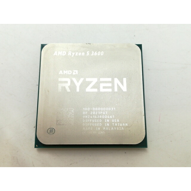 【中古】AMD Ryzen 5 3600 (3.6GHz/TC:4.2GHz) bulk AM4/6C/12T/L3 32MB/TDP 65W【札幌】引きうける継続期間１週
