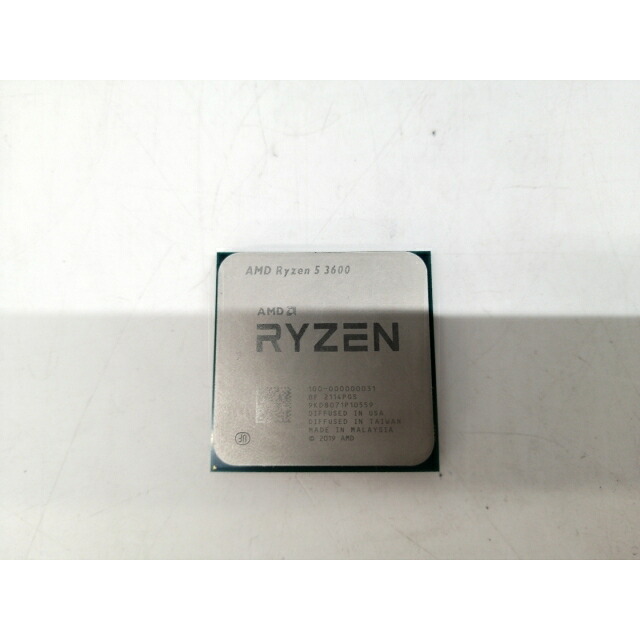 【中古】AMD Ryzen 5 3600 (3.6GHz/TC:4.2GHz) bulk AM4/6C/12T/L3 32MB/TDP 65W【札幌】引きうける継続期間１週