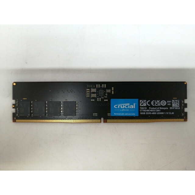 【中古】DDR5 16GB 2枚組（合計32GB） DDR5-4800(PC5-38400)【デスクトップPC用】【札幌】保証期間１週間｜じゃんぱら店