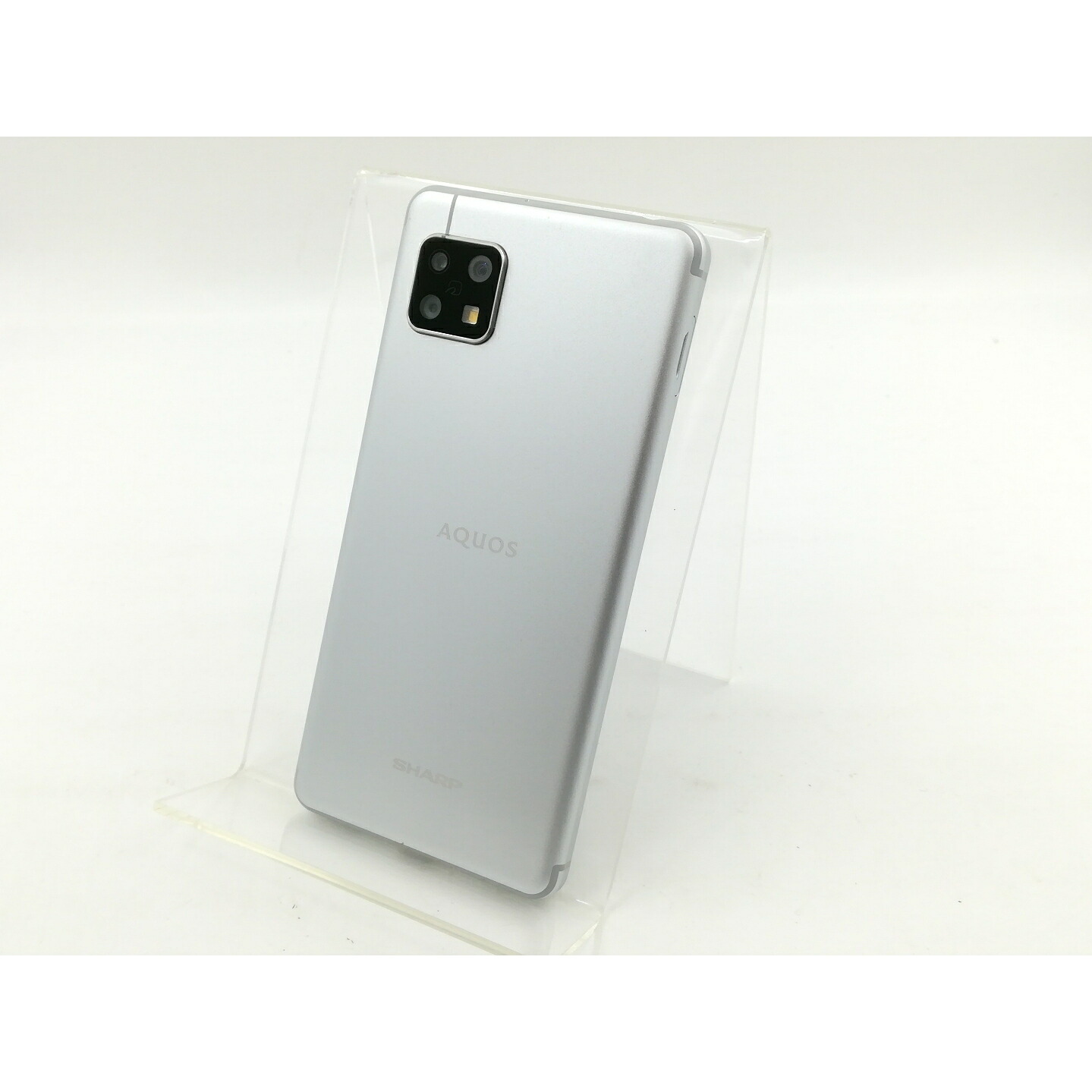 【中古】SHARP OCN 【SIM無償性】 AQUOS sense4 しろがね色 4GB 64GB SH-M15【福岡筑紫】引き受ける継続期間１ヶ月【価値づけるB】