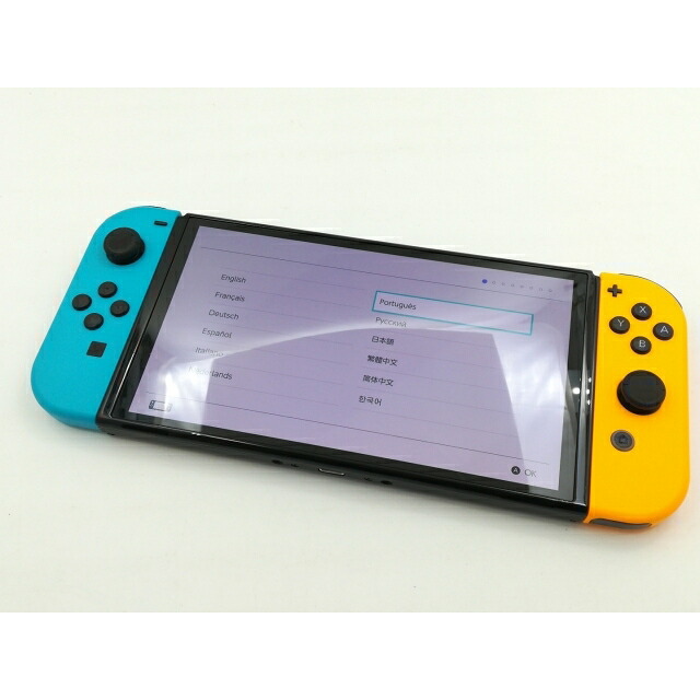 【中古】Nintendo Switch 本体 (有機ELモデル) マイニンテンドーストアモデル【福岡筑紫】保証期間１ヶ月【ランクB】｜じゃんぱら店
