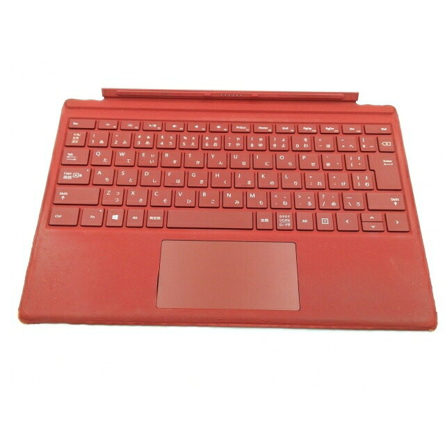 【中古】Microsoft Surface Pro Signature 手合い 押しかぶせる FFP-00119 (Pro3/Pro4/Pro/Pro6/Pro7/Pro7+用) ポピーレッド【福岡筑紫】引き受ける継続期間１週