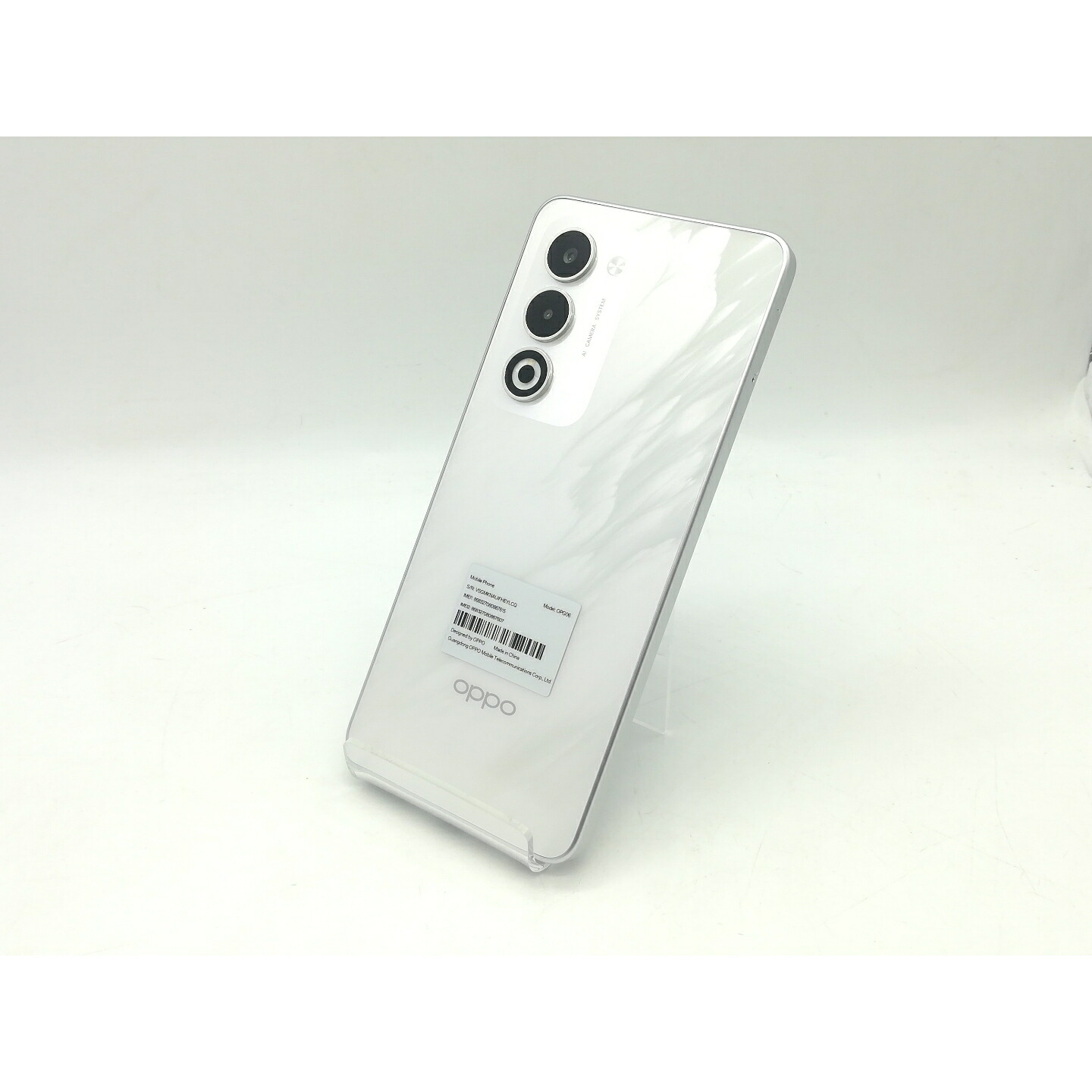 【中古】Oppo au 【SIMフリー】 OPPO A5 5G 4GB 128GB ホワイト OPG06【広島】保証期間１ヶ月【ランクB】